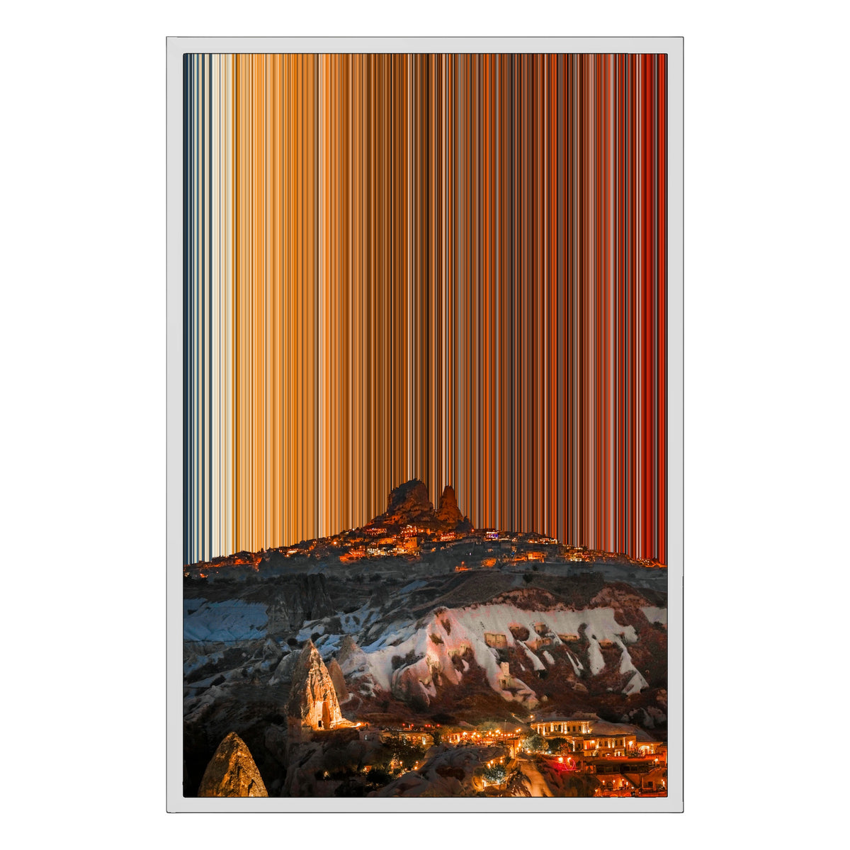 Inramad canvastavla, 20×30", vit ram