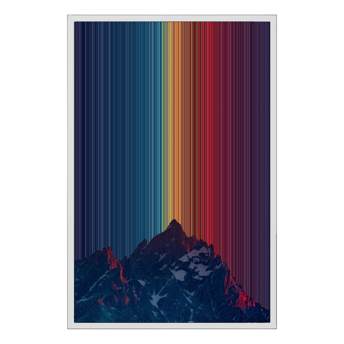 20×30" Framed Canvas - White Frame variant