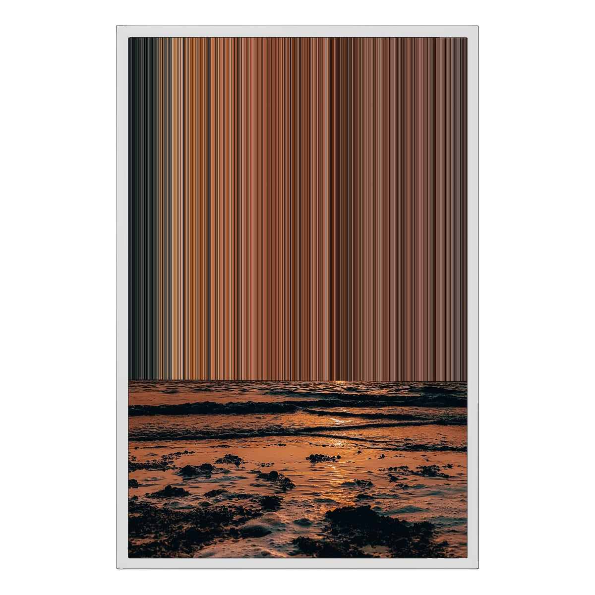 20×30" Framed Canvas - White Frame variant