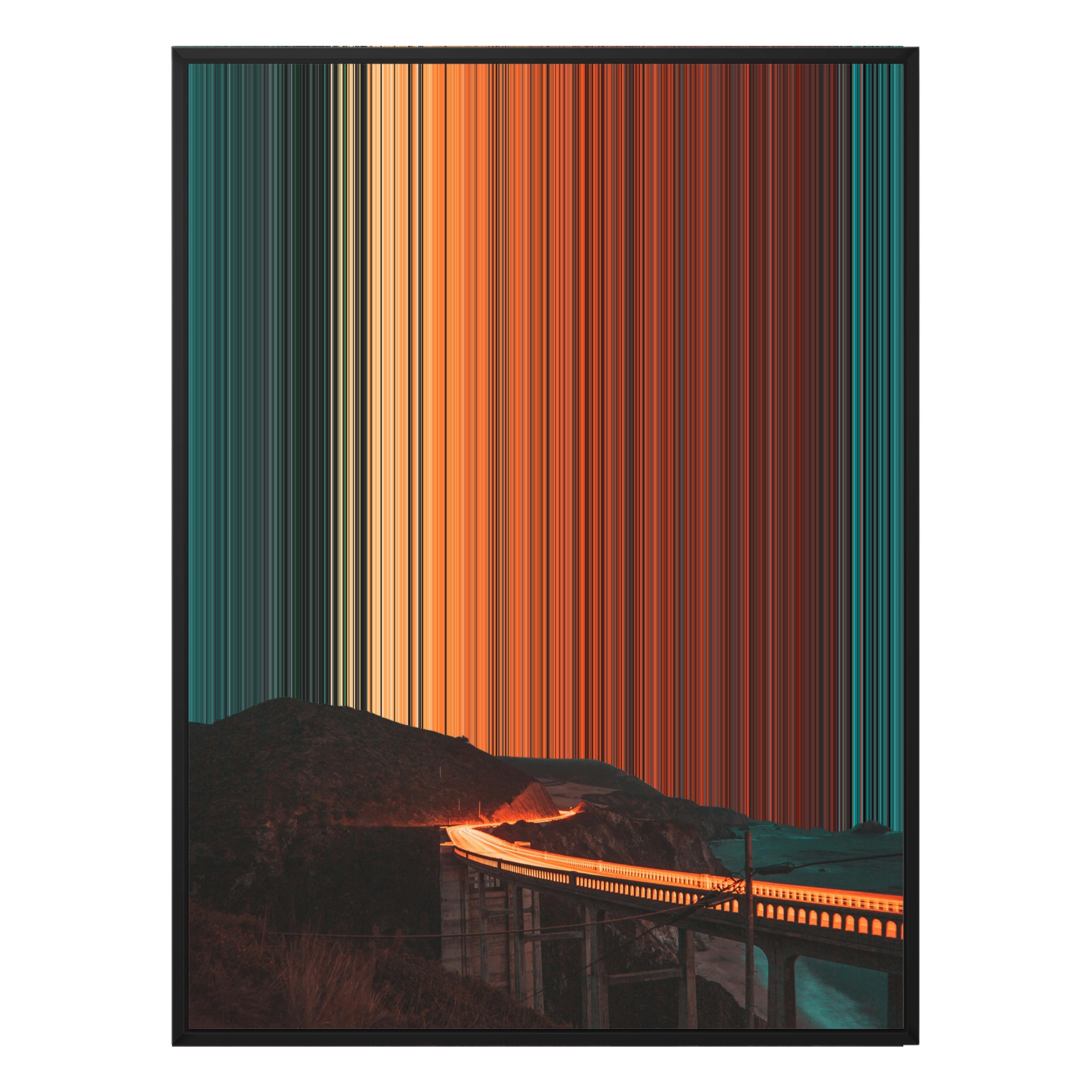 22×28" Framed Canvas - Black Frame variant