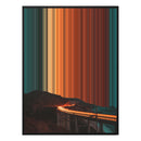 Monterey, CA, United States - Black framed canvas mockup - Gradienta