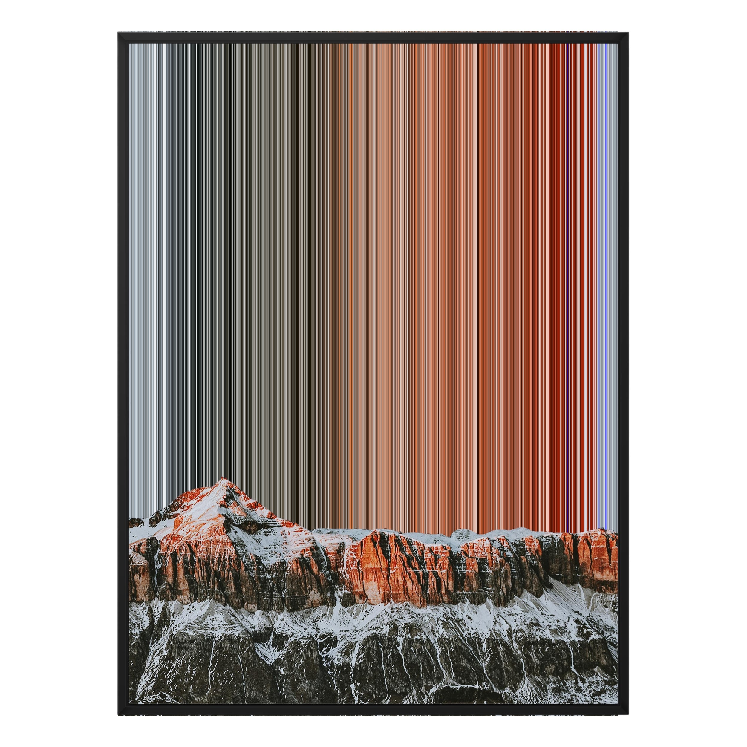 Italy - Black framed canvas mockup - Gradienta