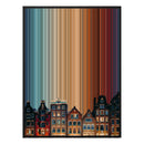 Amsterdam, NH, Niederlande - Black framed canvas mockup - Gradienta
