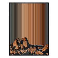 Florianopolis, SC, Brasil - Black framed canvas mockup - Gradienta