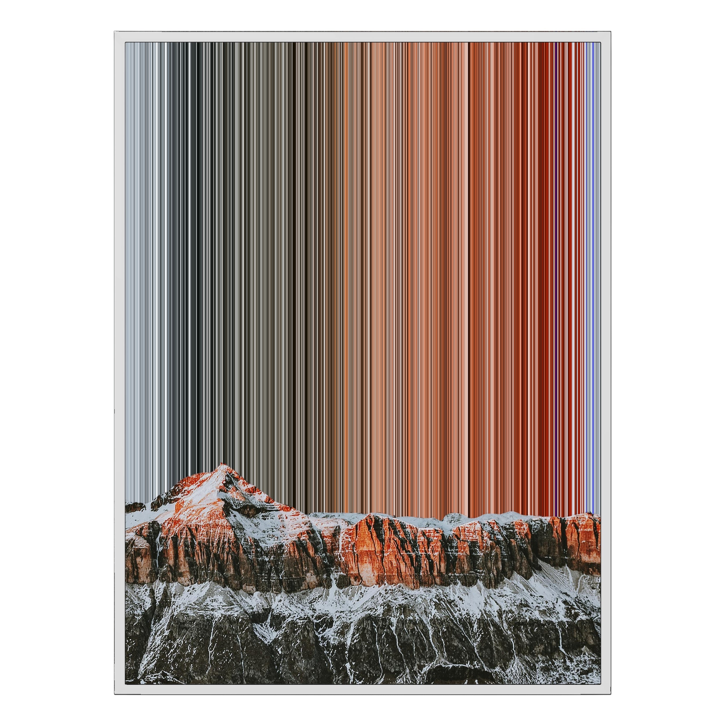 22×28" Framed Canvas - White Frame variant