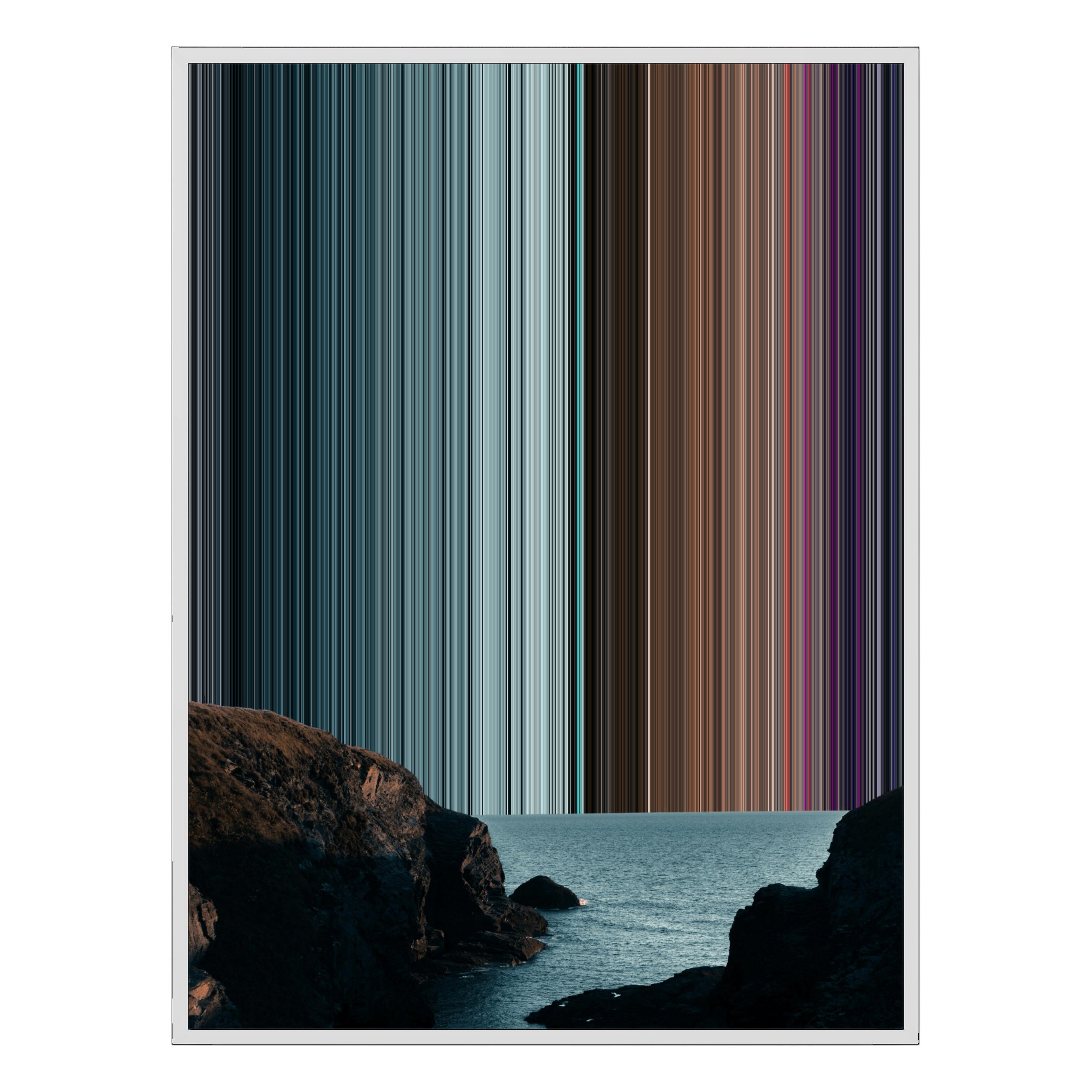 22×28" Framed Canvas - White Frame variant