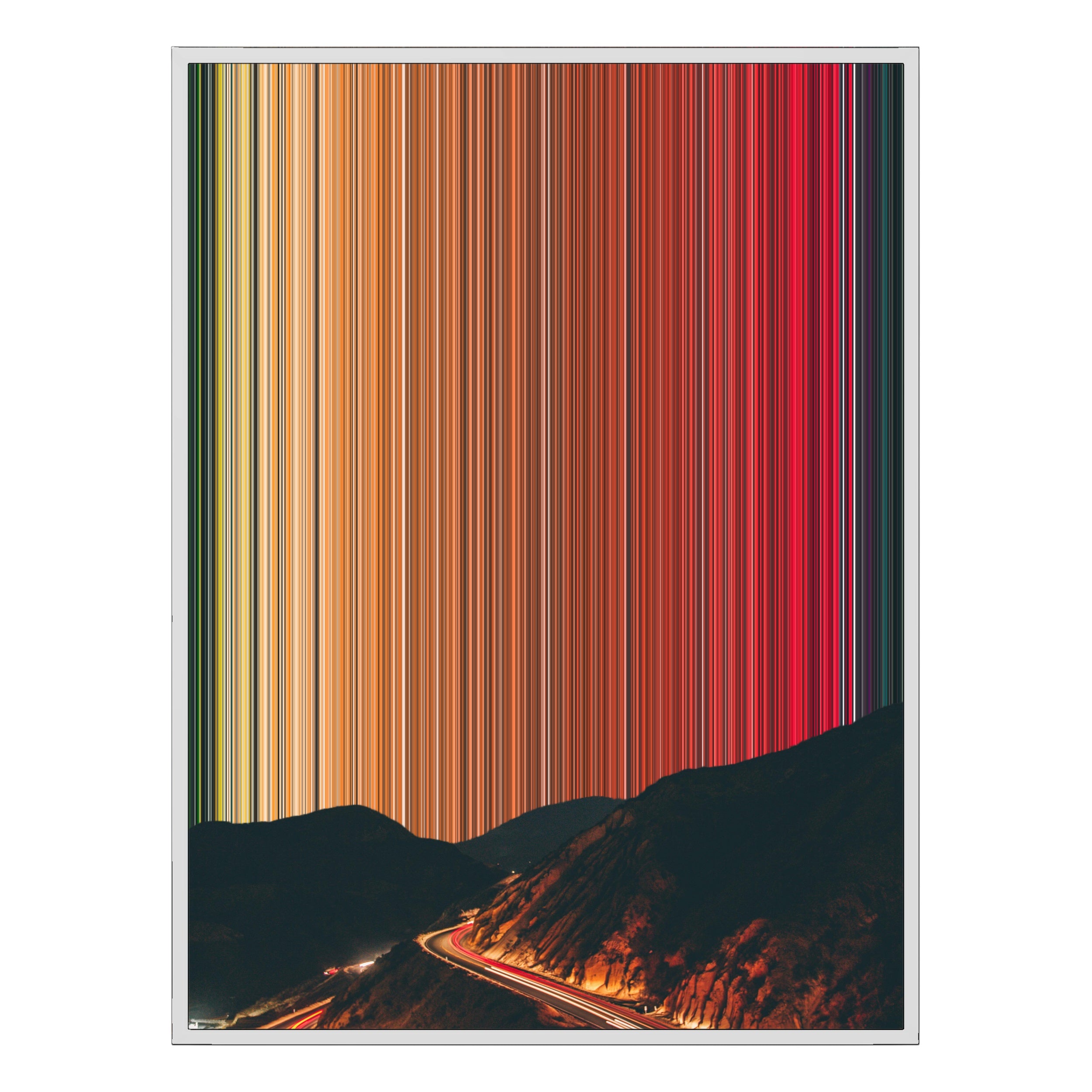 22×28" Framed Canvas - White Frame variant