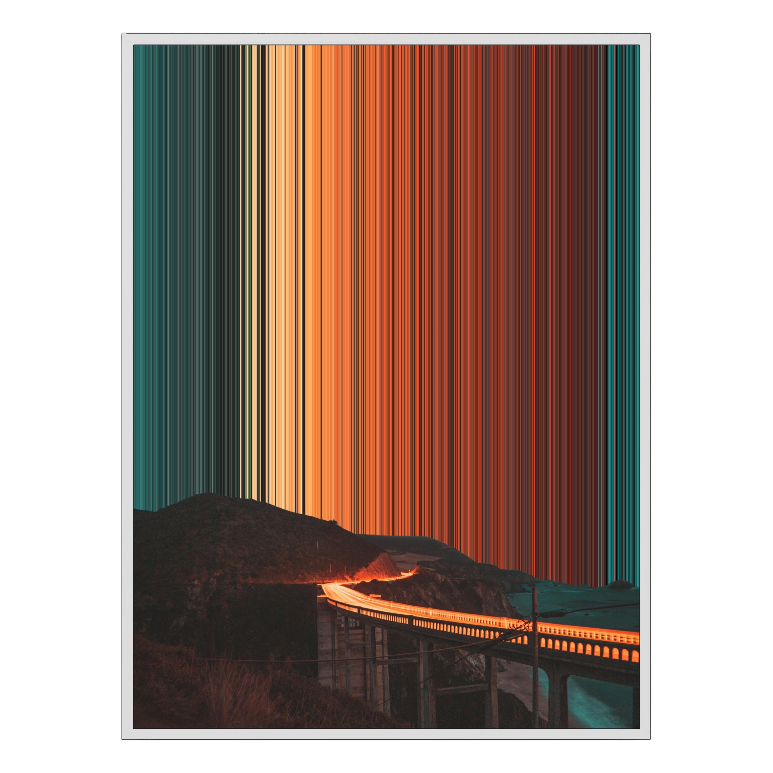 22×28" Framed Canvas - White Frame variant