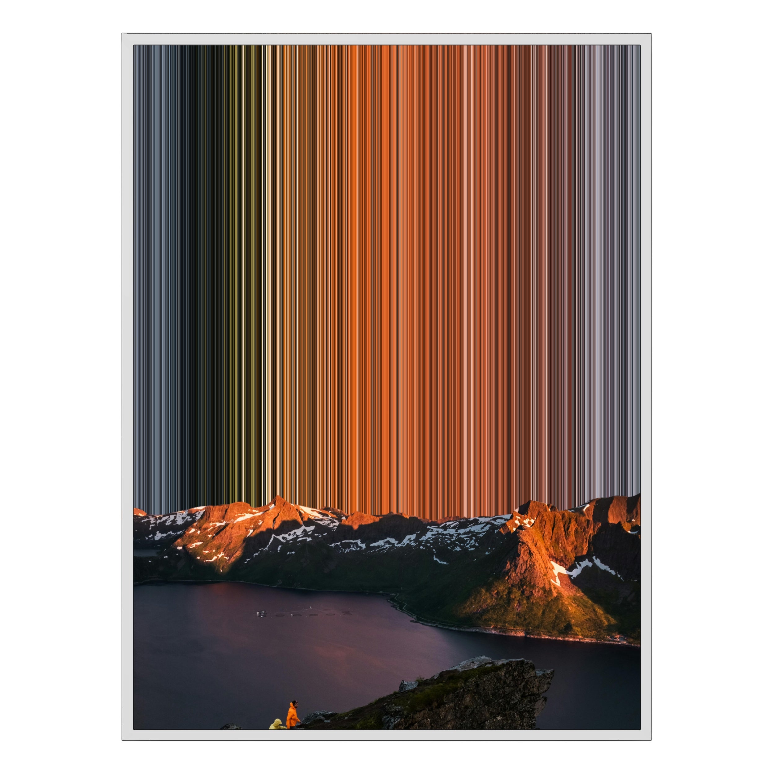 22×28" Framed Canvas - White Frame variant