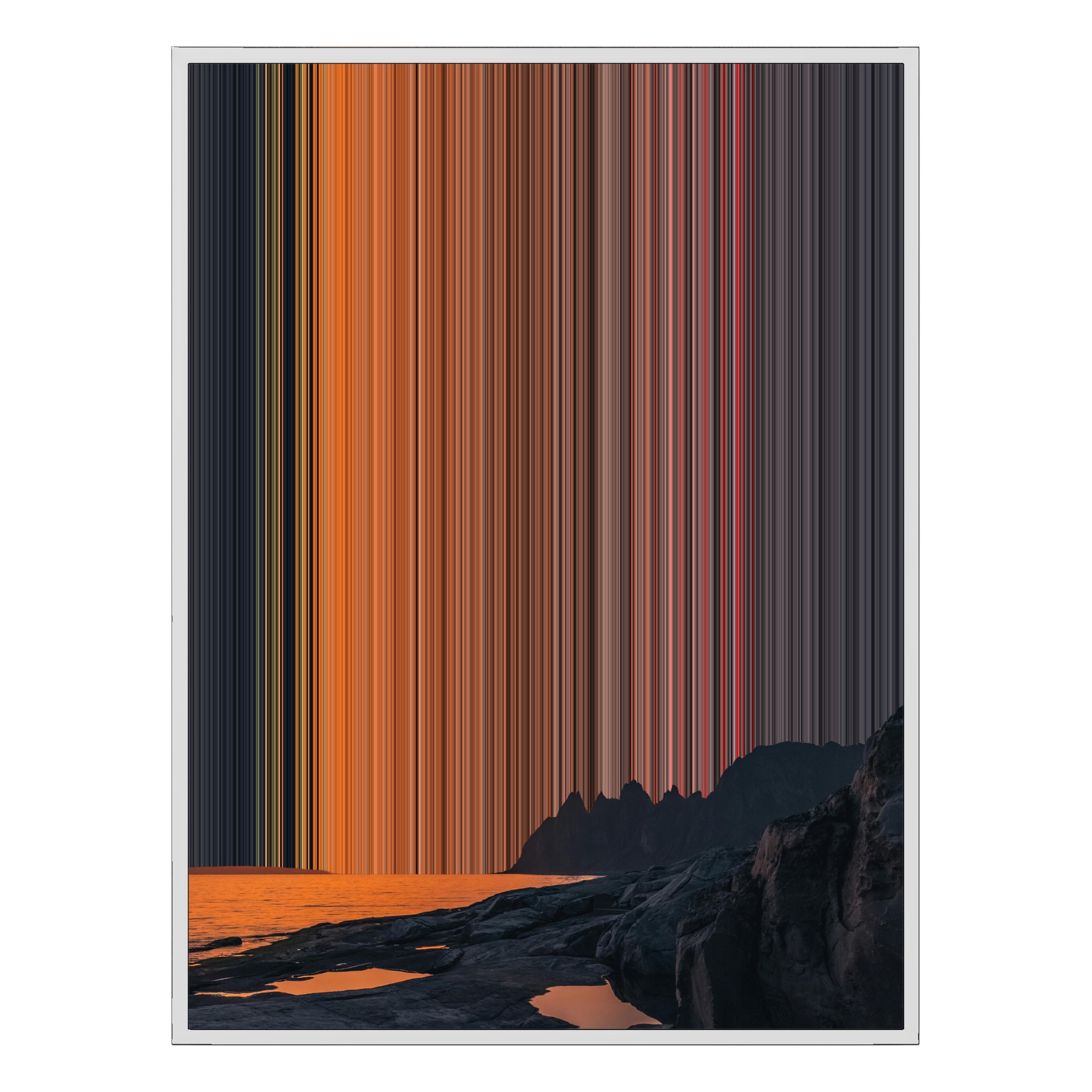 22×28" Framed Canvas - White Frame variant