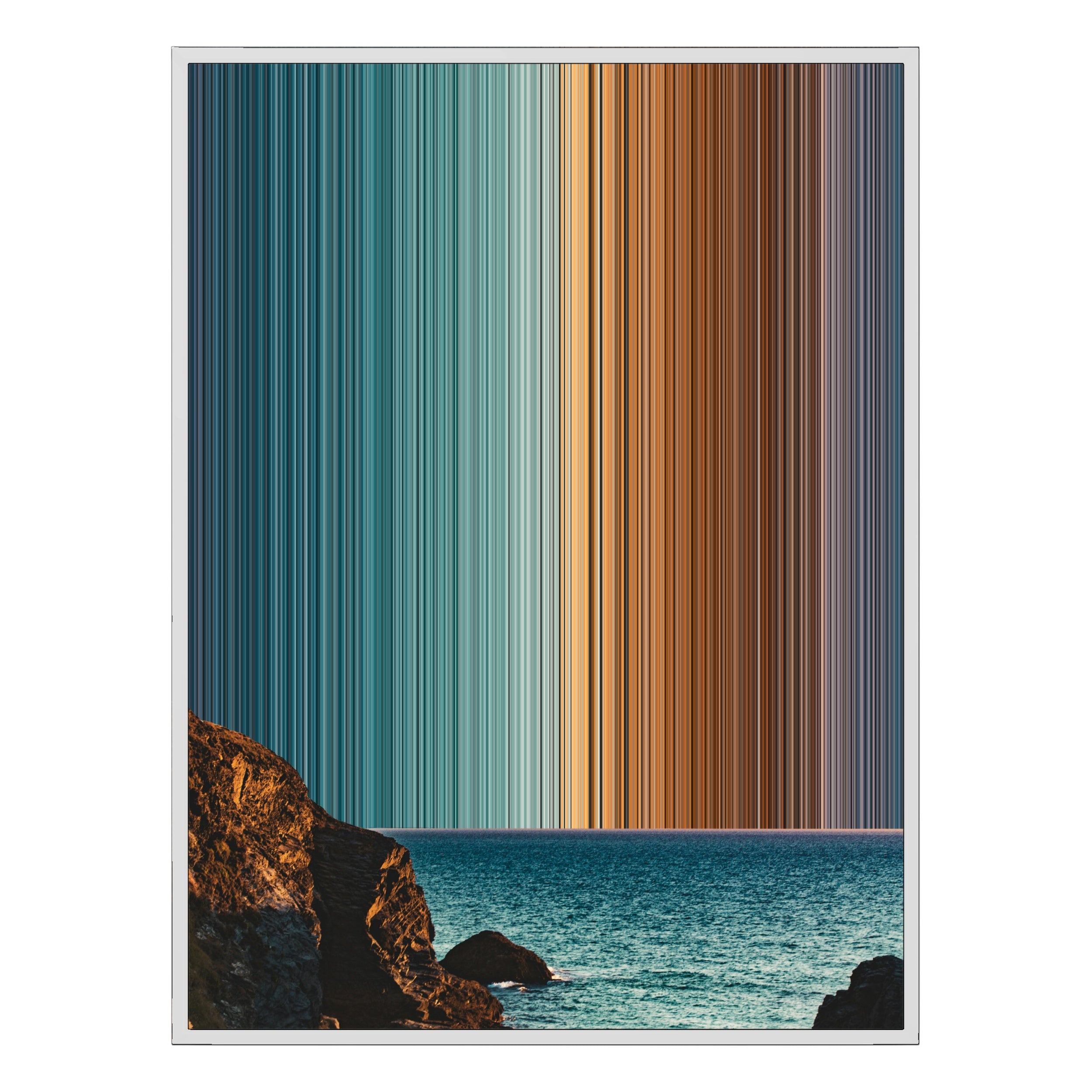 22×28" Framed Canvas - White Frame variant