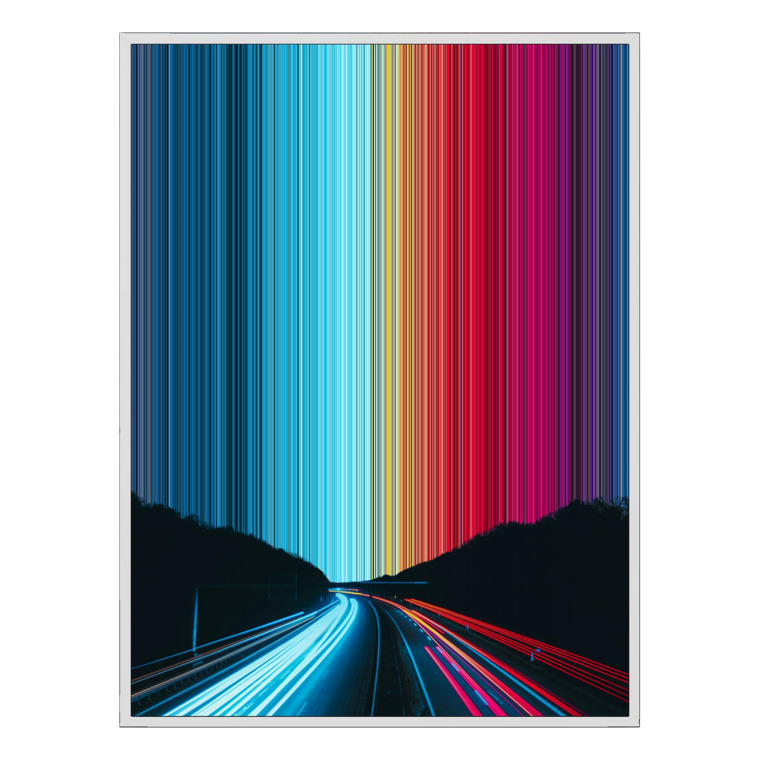 22×28" Framed Canvas - White Frame variant