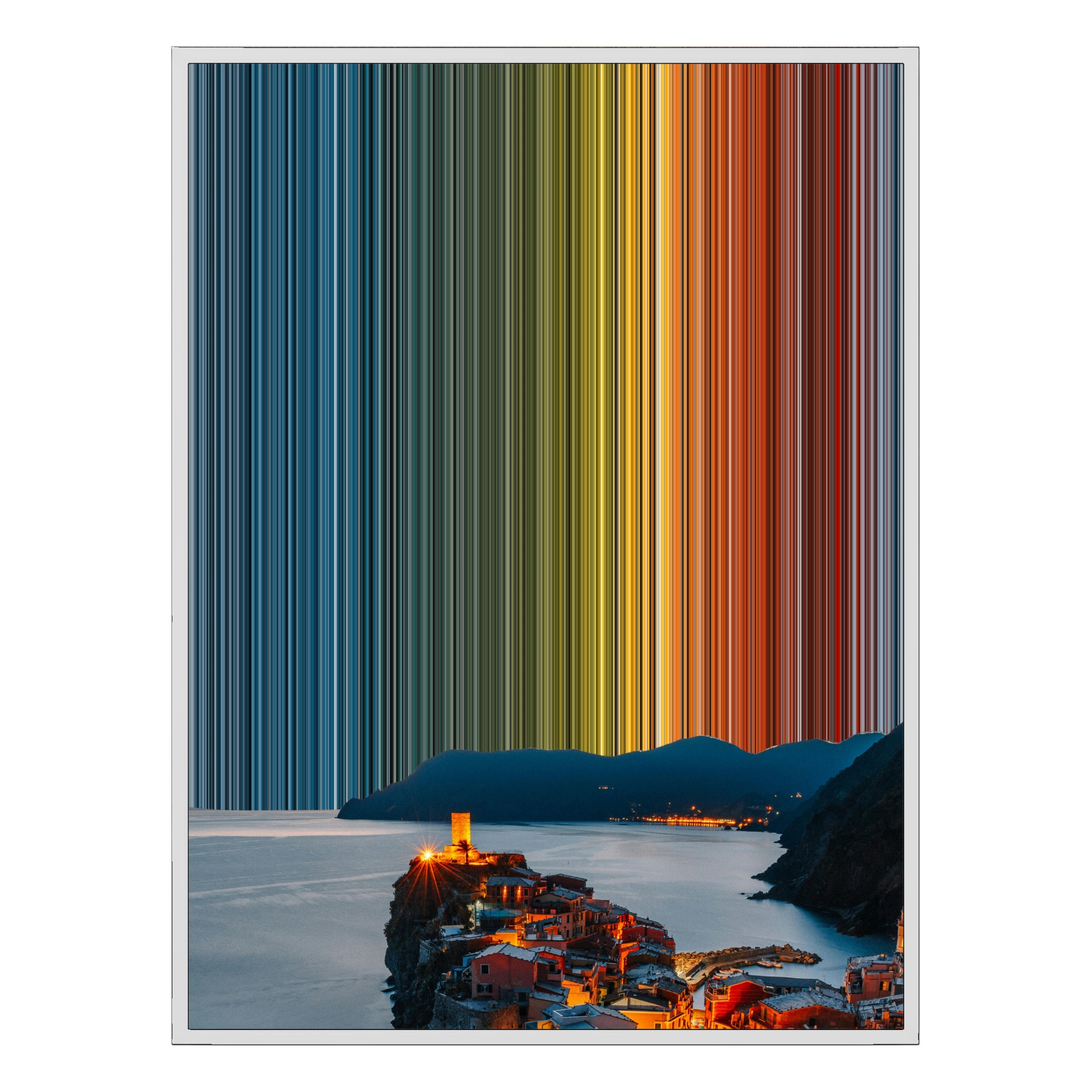 22×28" Framed Canvas - White Frame variant