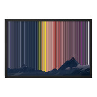 Lærred i klassisk ramme, 24×18", sort ramme