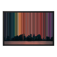 Gerahmtes Leinwandbild im Format 24×18", schwarzer Rahmen