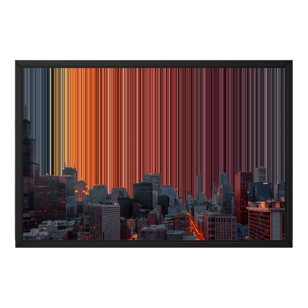 24×18" Framed Canvas - Black Frame variant