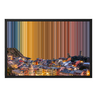 Gerahmtes Leinwandbild im Format 24×18", schwarzer Rahmen