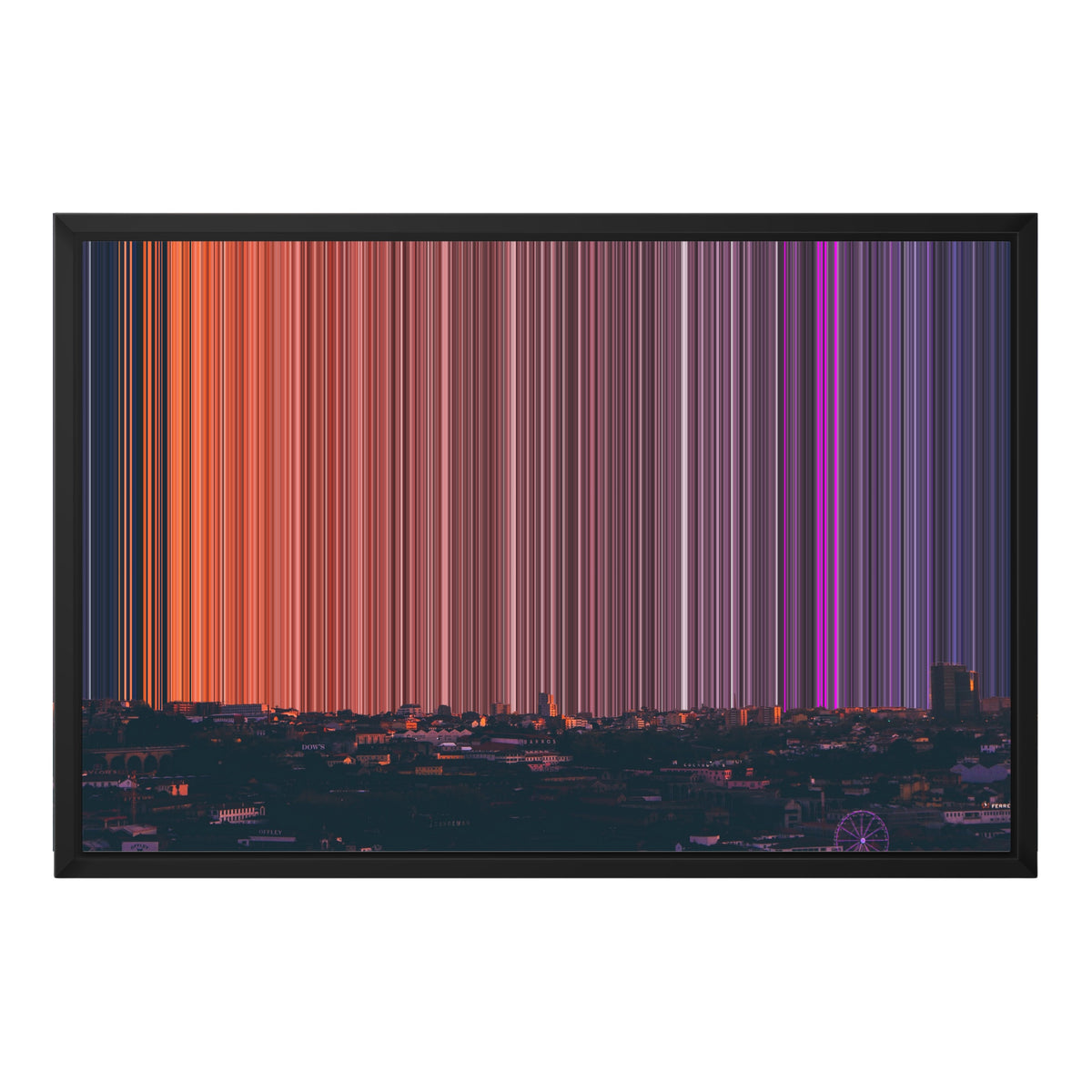 24×18" Framed Canvas - Black Frame variant