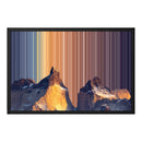 Gerahmtes Leinwandbild im Format 24×18", schwarzer Rahmen