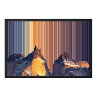Gerahmtes Leinwandbild im Format 24×18", schwarzer Rahmen