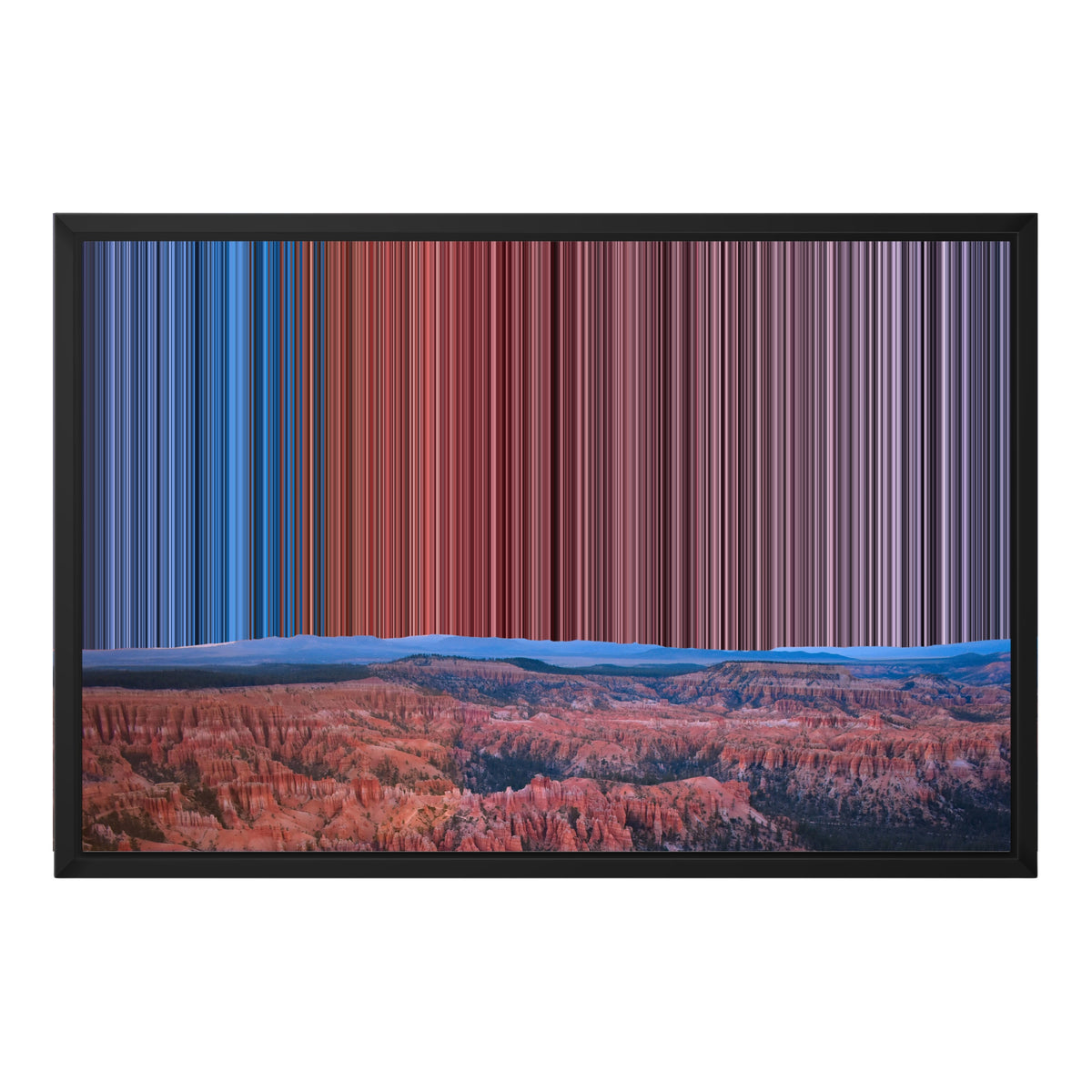 Lærred i klassisk ramme, 24×18", sort ramme