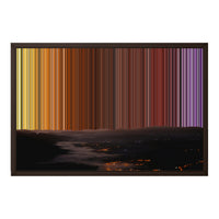Toile encadrée, format 24×18", cadre brun