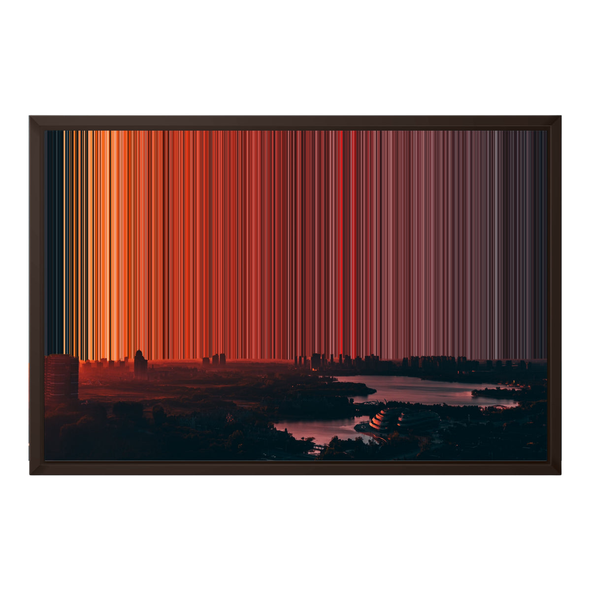 24×18" Framed Canvas - Brown Frame variant