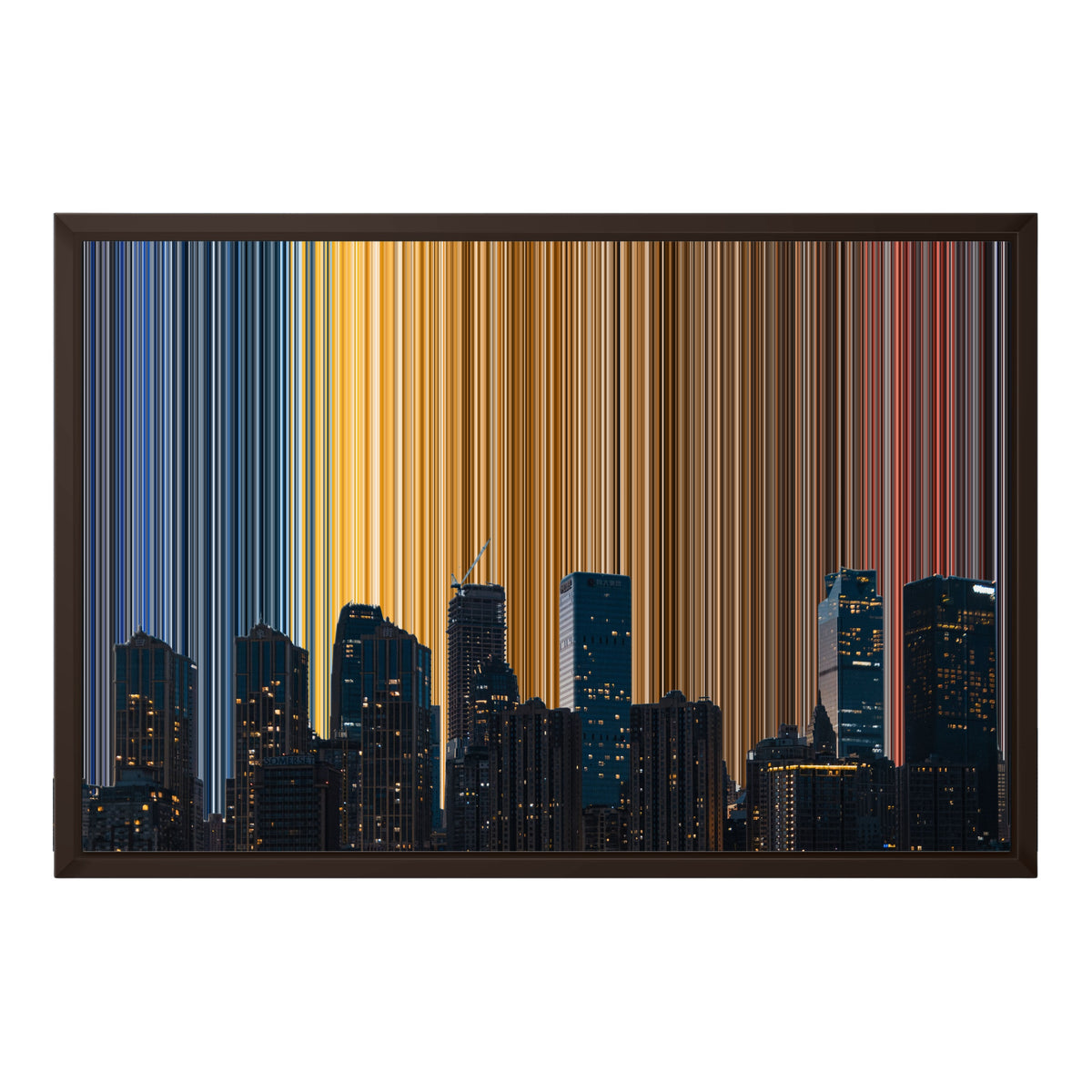 24×18" Framed Canvas - Brown Frame variant