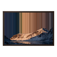 Ingelijst canvas, 24×18", bruine lijst