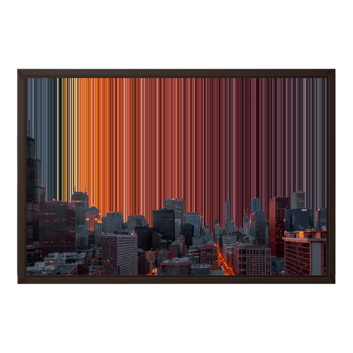 24×18" Framed Canvas - Brown Frame variant