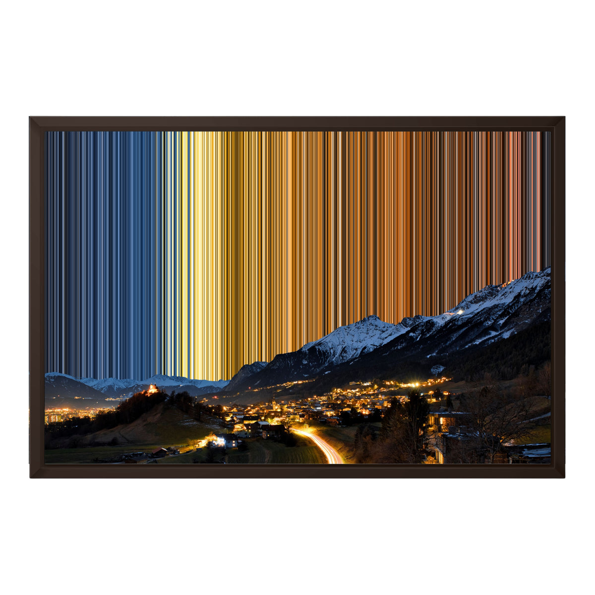 24×18" Framed Canvas - Brown Frame variant