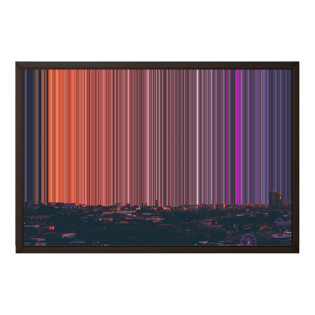 24×18" Framed Canvas - Brown Frame variant