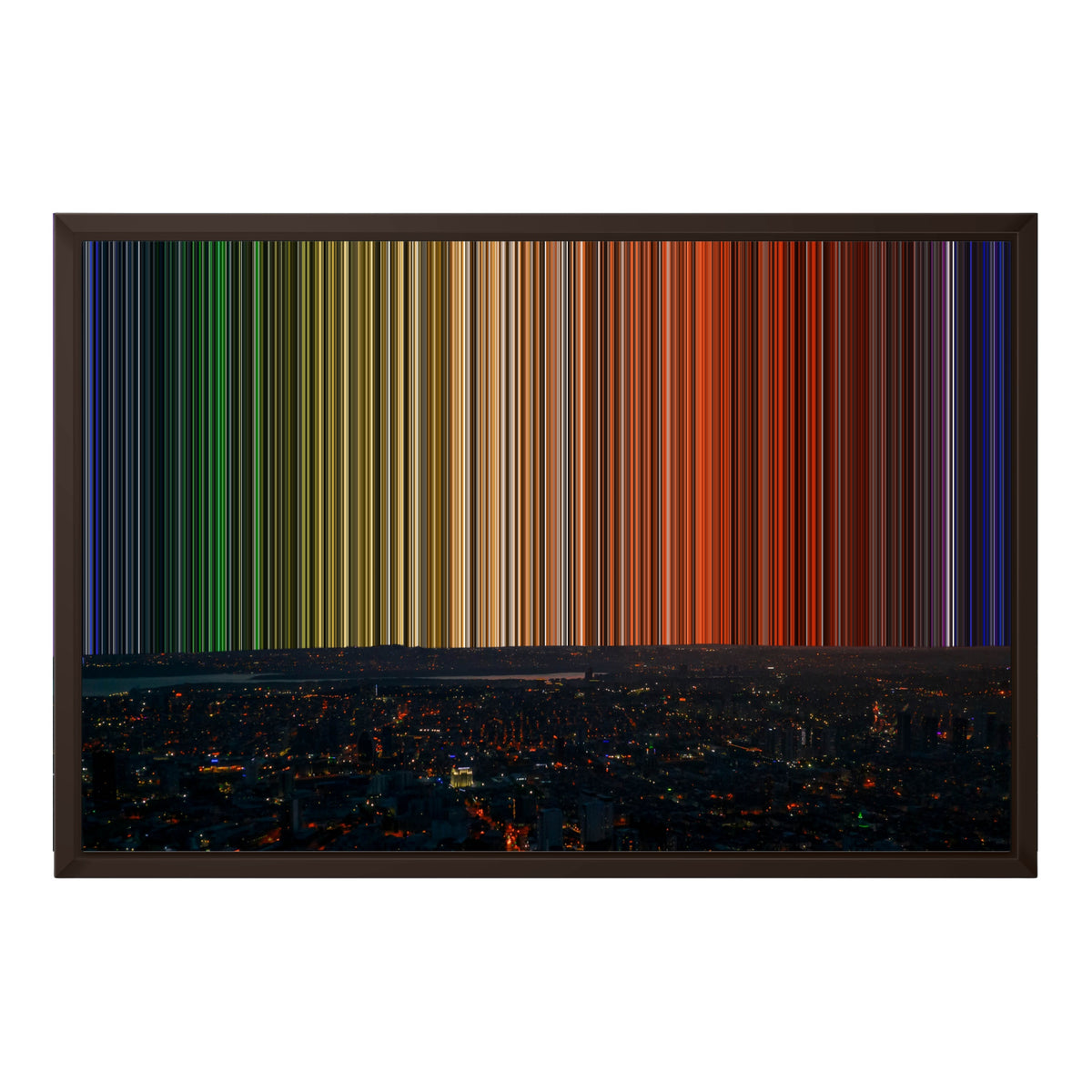 24×18" Framed Canvas - Brown Frame variant