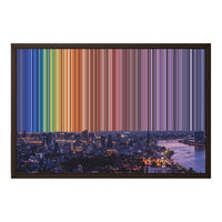 24×18" Framed Canvas - Brown Frame variant