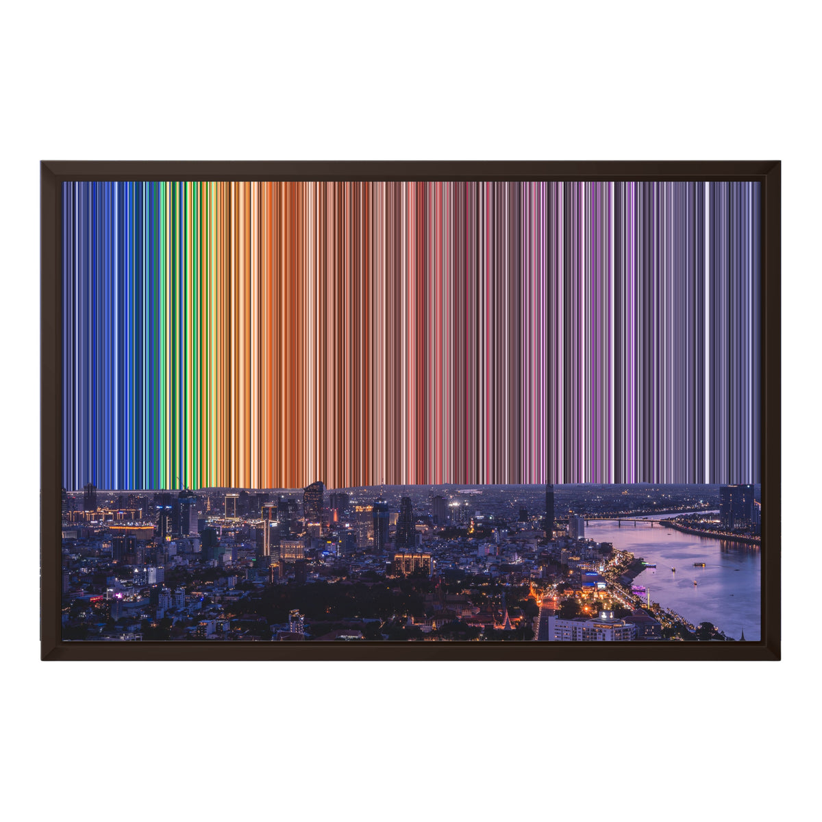 24×18" Framed Canvas - Brown Frame variant