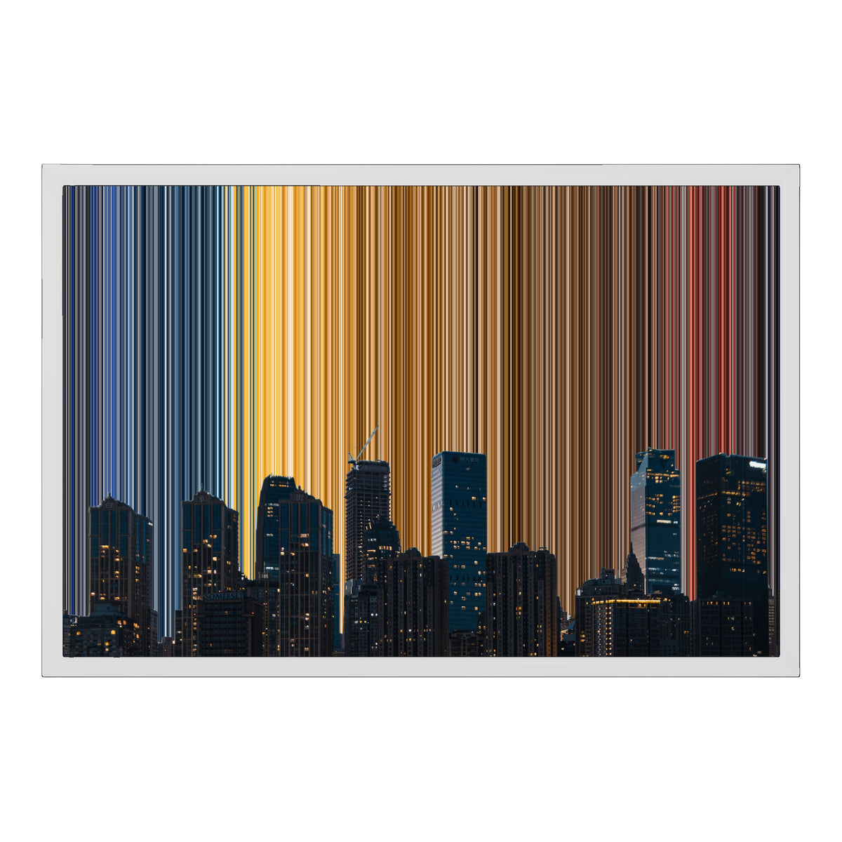 24×18" Framed Canvas - White Frame variant