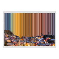 Gerahmtes Leinwandbild im Format 24×18", weißer Rahmen