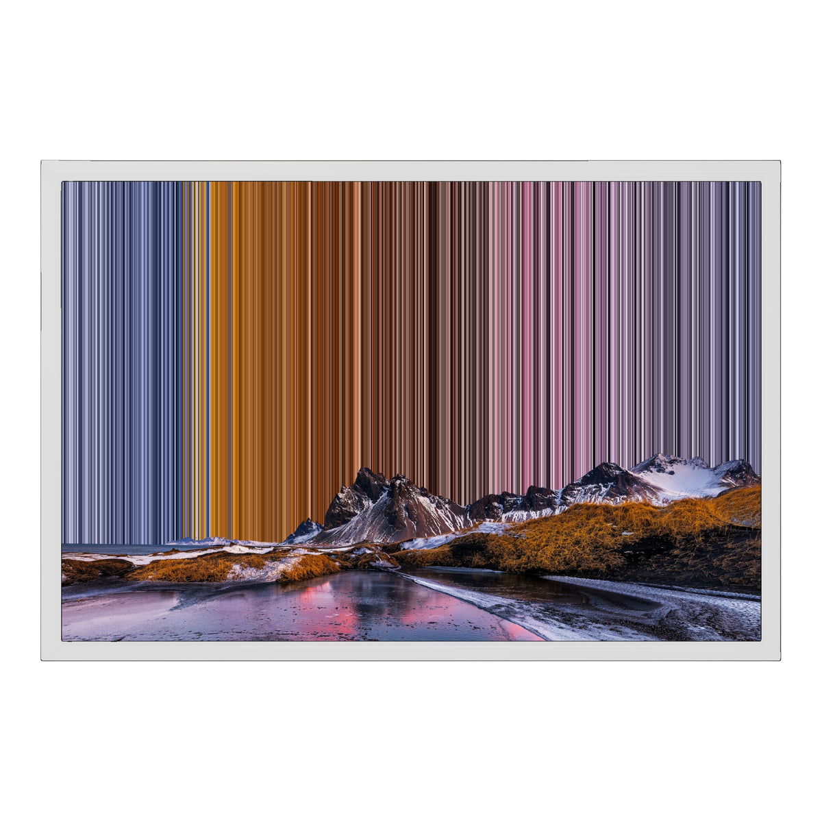 Inramad canvastavla, 24×18", vit ram