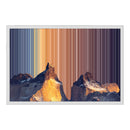Gerahmtes Leinwandbild im Format 24×18", weißer Rahmen