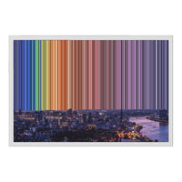 24×18" Framed Canvas - White Frame variant