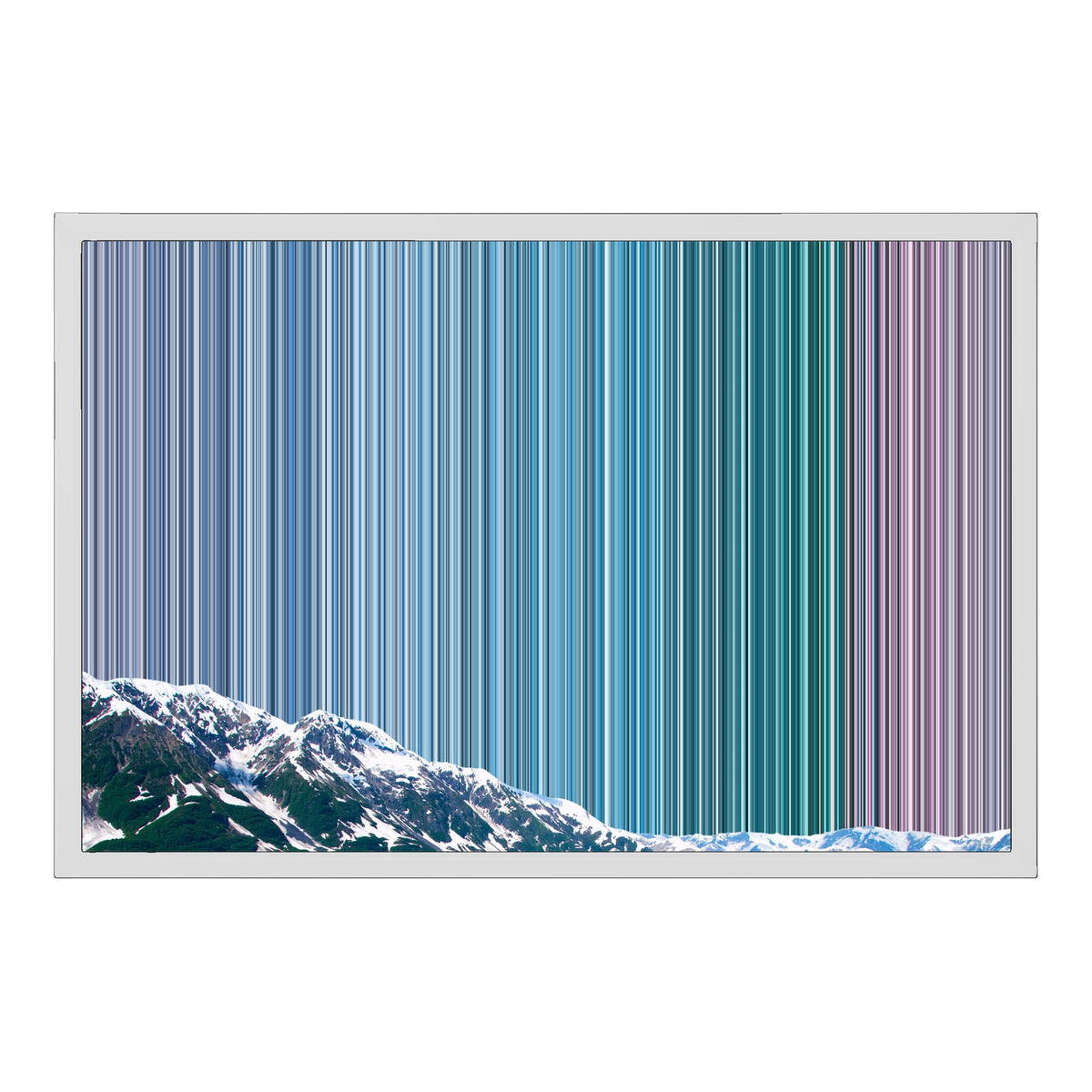 24×18" Framed Canvas - White Frame variant