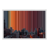 24×18" Framed Canvas - White Frame variant