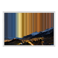 24×18" Framed Canvas - White Frame variant