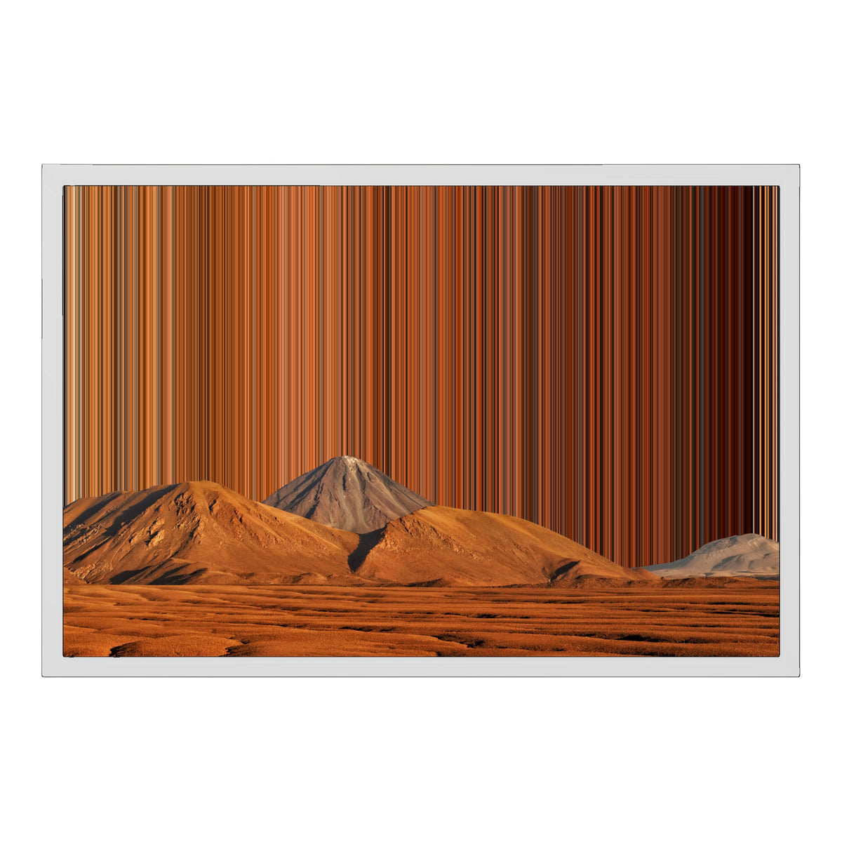 24×18" Framed Canvas - White Frame variant