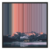 Veneto, Italy - Black framed canvas mockup - Gradienta