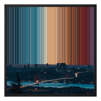 istanbul, istanbul, Turkiye - Black framed canvas mockup - Gradienta