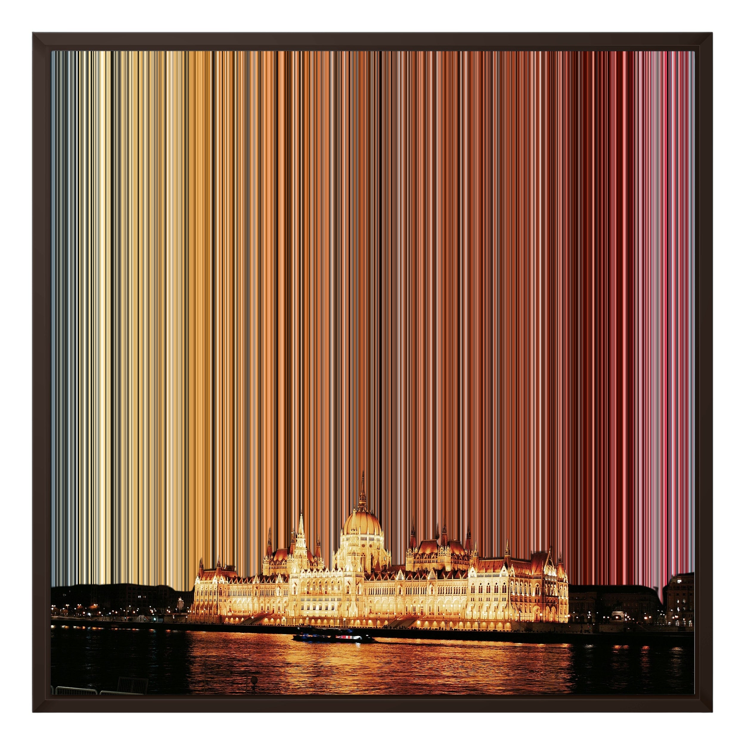 24×22" Framed Canvas - Brown Frame variant