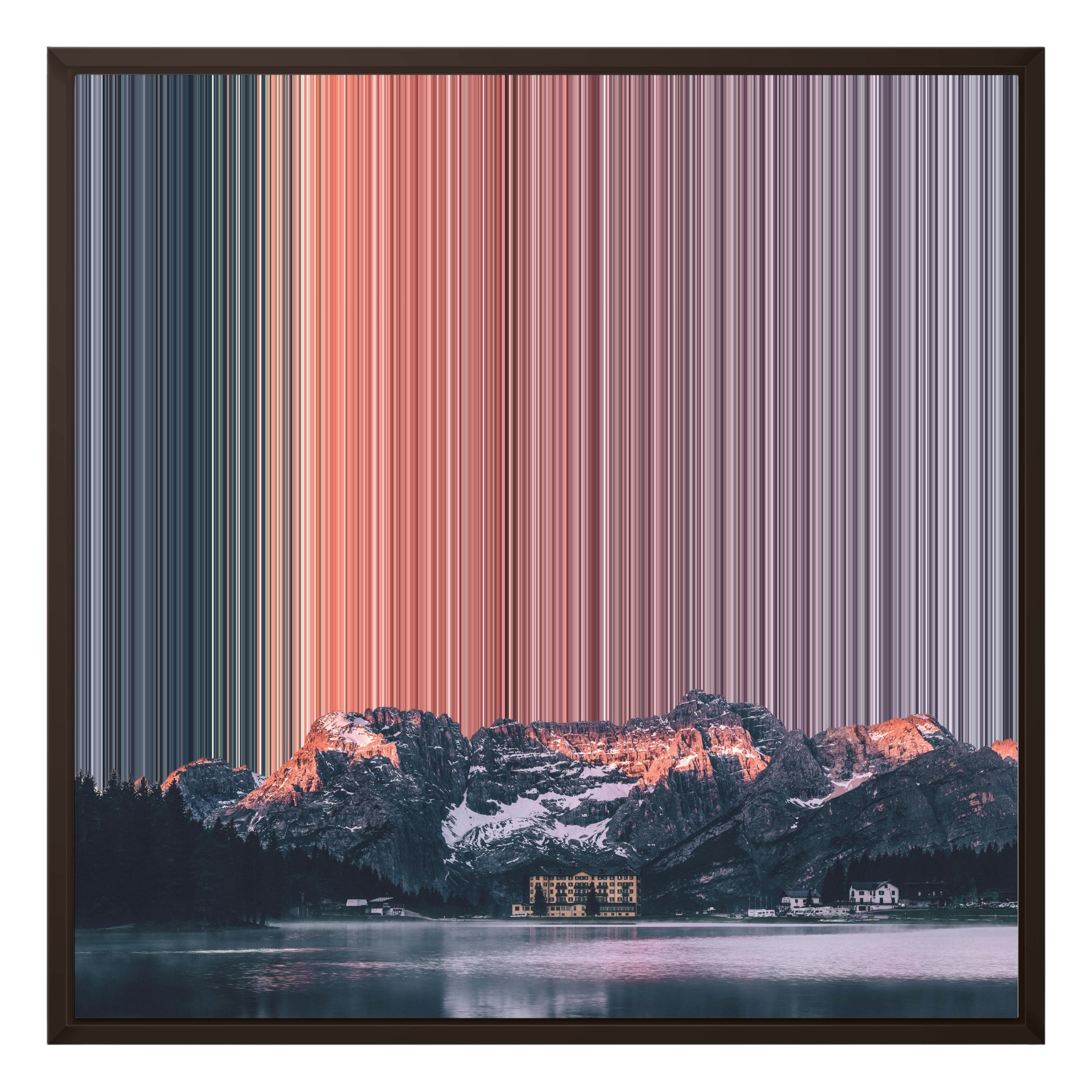 24×22" Framed Canvas - Brown Frame variant