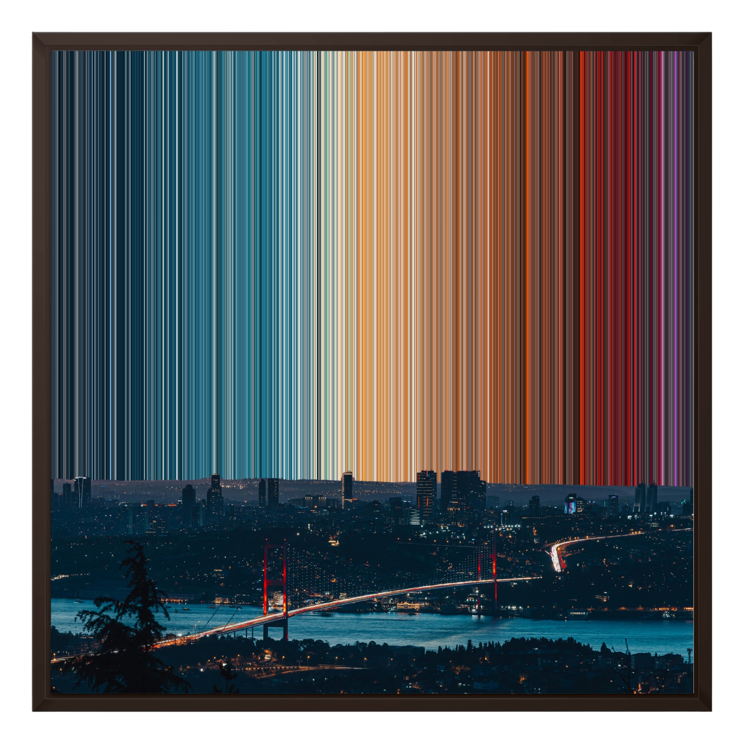 24×22" Framed Canvas - Brown Frame variant