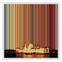 24×22" Framed Canvas - White Frame variant